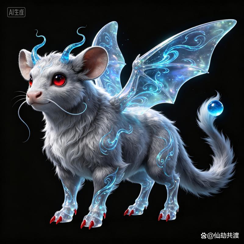 异兽图鉴:幻翼星瞳&middot;霜月灵貂