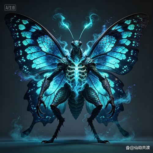 异兽图鉴:幽蓝幻翼蝶